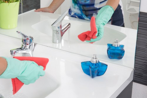 Bathroom deep cleaning details in Belsize Park